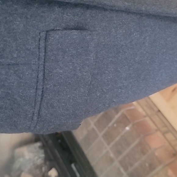 Wool trench coat no brand tag black size b42 - Picture 5 of 16